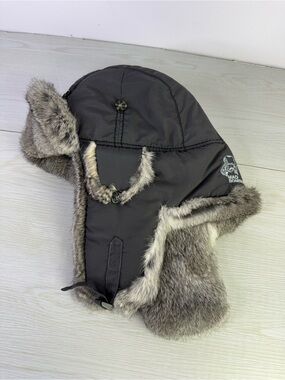 Mad Bomber grey Fur-Lined Hat size large